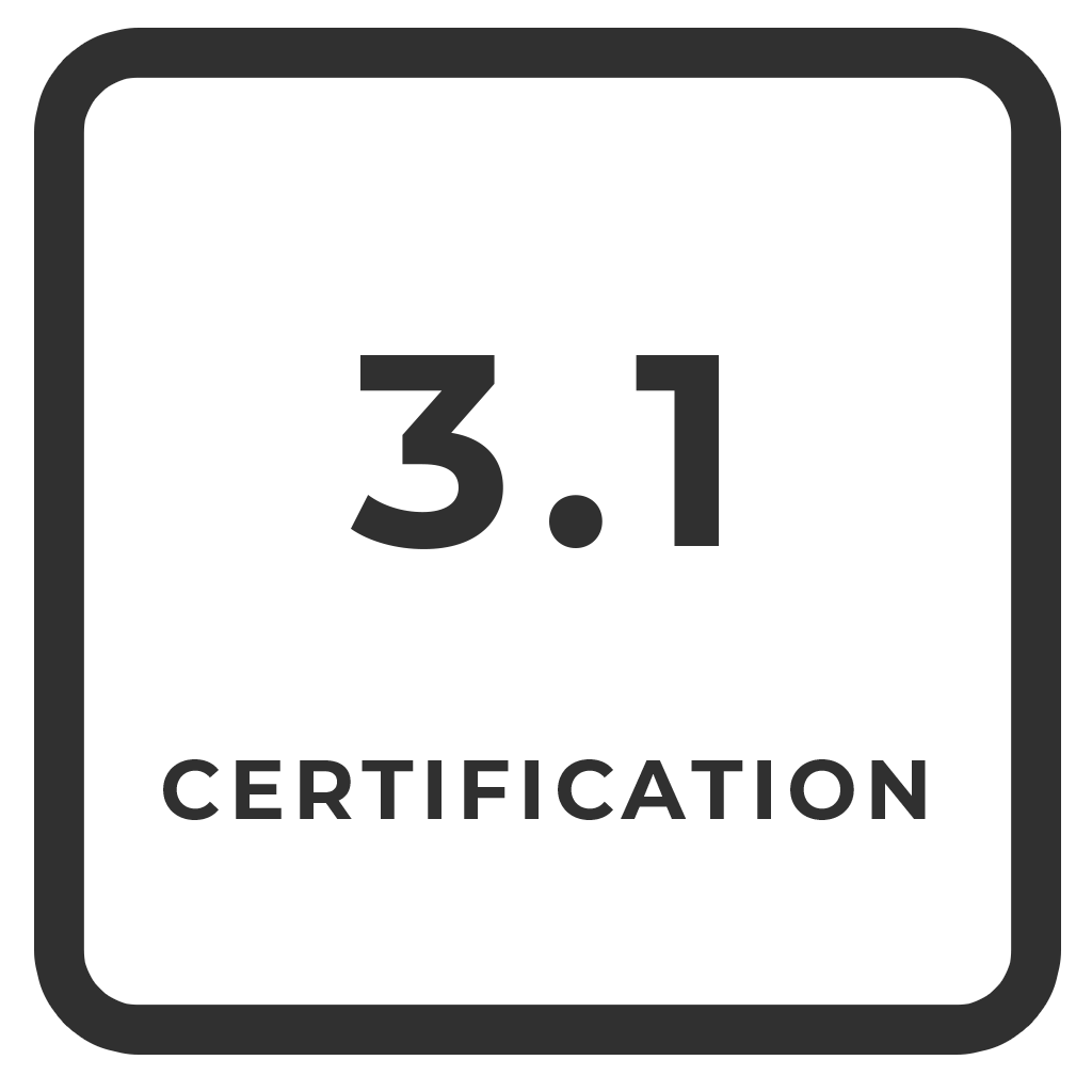 3.1 Certification 3.1 Certification