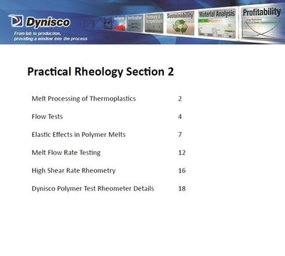 Practical Rheology Section 2