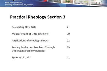 Practical Rheology Section 3