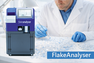 Polymer sorting, including PET flakes