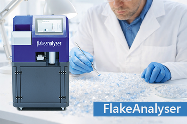 Polymer sorting, including PET flakes