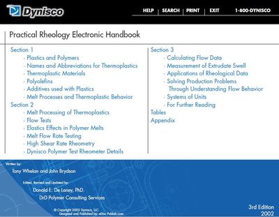 Practical Rheology Electronic Handbook