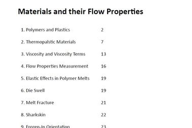 Materials and their Flow Properties