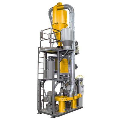 Plastový kryogenický rozmělňovač je ekonomicky výhodné řešení pro výrobu vzduchem chlazeného prášku - duální systém REX duo