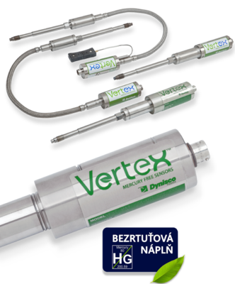 Vertex - Tlakový snímač taveniny v různém konstrukčním provedení.