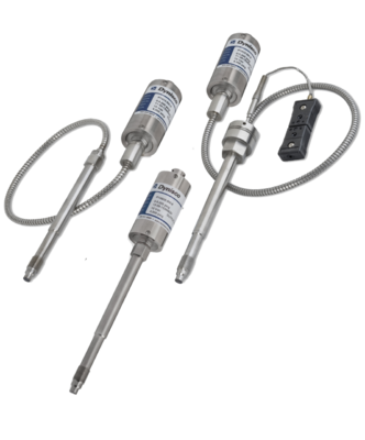 MDA420 | 422 | TDA432 - Melt pressure sensors in design with rigid stem, flexible capillary and Combined sensor with rigid stem, flexible stem and built-in temperature sensor