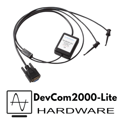 HART® Modem s / RS232 konektorem, 4 ft.Cable a mini grabber konce