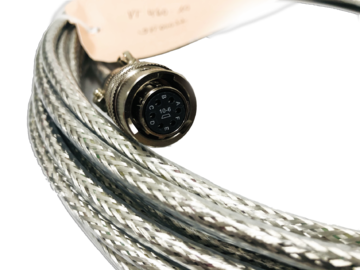 Eight-core, shielded cable with threaded Bendix 8pin connector
